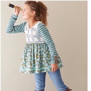 Matilda Jane Blue Orchid Crotchet Tunic sz 10